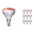Lot 10x Philips BR125 IR 250W E27 230-250V Rouge