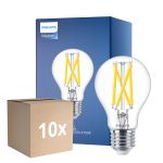 Voordeelpak 10x Philips Master LED E27 Peer Filament Helder 7.2W 1055lm - 922-927 Dim To Warm | Beste Kleurweergave - Dimbaar - Vervangt 75W