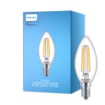 Philips Corepro LED Kaars E14 Filament Helder 6.5W 806lm - 827 Zeer Warm Wit | Vervangt 60W