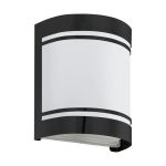 Eglo Wandlamp Cerno Staal Zwart | IP44 - Geschikt voor 1x E27