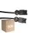 Voordeelpak 50x Noxion GST - Compatibel Verlengkabel Zwart - Mannelijk + Vrouwlijk - 1m - 3 pole 1,5mm2