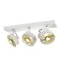 SLV Kalu Spot Aluminium Wit Rond | Geschikt voor 3x GU10 (AR111) 
