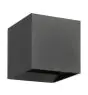 Eglo Wandlamp Calpi 3 Aluminium Antraciet Up & Down 2.8W 420lm - 830 Warm Wit | IP54