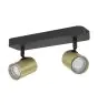 Eglo Plafondlamp Consuma 1 Staal Zwart Goud | IP44 - Geschikt voor 2x GU10 