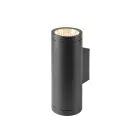 SLV Helia Pro L Up/Down Wandlamp Aluminium Antraciet 20W 2400lm - 827 Zeer Warm Wit | Buitenverlichting - IP65 - Dimbaar