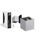 D'Lite Wandlamp Nova Zilver Up & Down 4.9W 480lm - 830 Warm Wit | IP54 - Verstelbare Gradenbundel