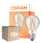 Voordeelpak 10x Osram Led Star Classic LED E27 Peer Filament Helder 4.9W 470lm - 827 Zeer Warm Wit | Lichtsensor